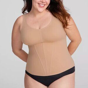 NWT Honeylove Boldness Tank Sculpting and Supporting Shapewear, Sand Nude, 3XL